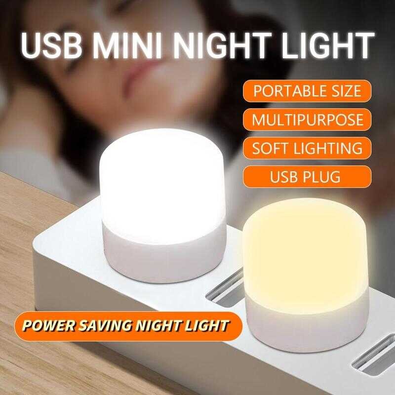 1Pcs Mini USB Bulb Warm White Emergency Light Usb Plug And Play Led