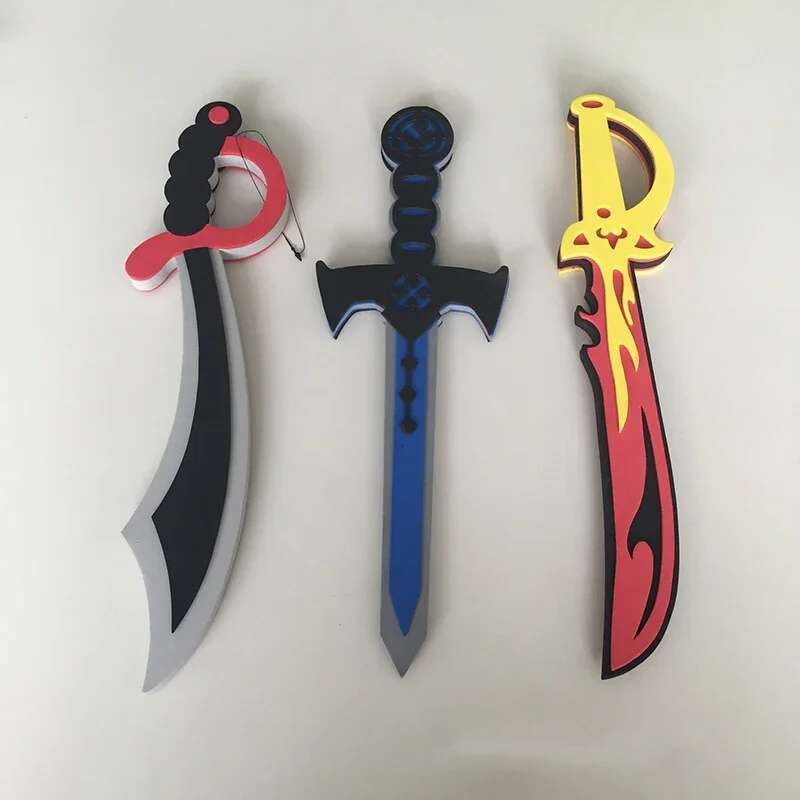 EVA Pirate Sword Anime Cosplay Weapon Environmental Soft Material Foam ...