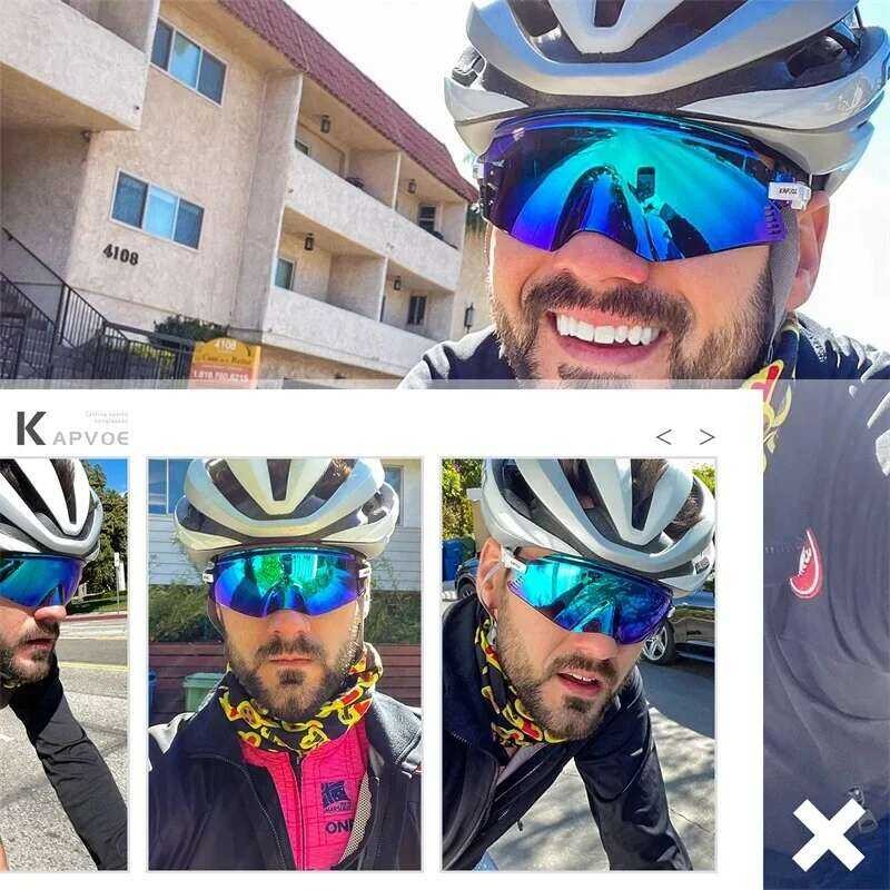 E 2025 Kapvoe Sport Road Bike Mountain Bicycle Cycl Glasses Riding ...