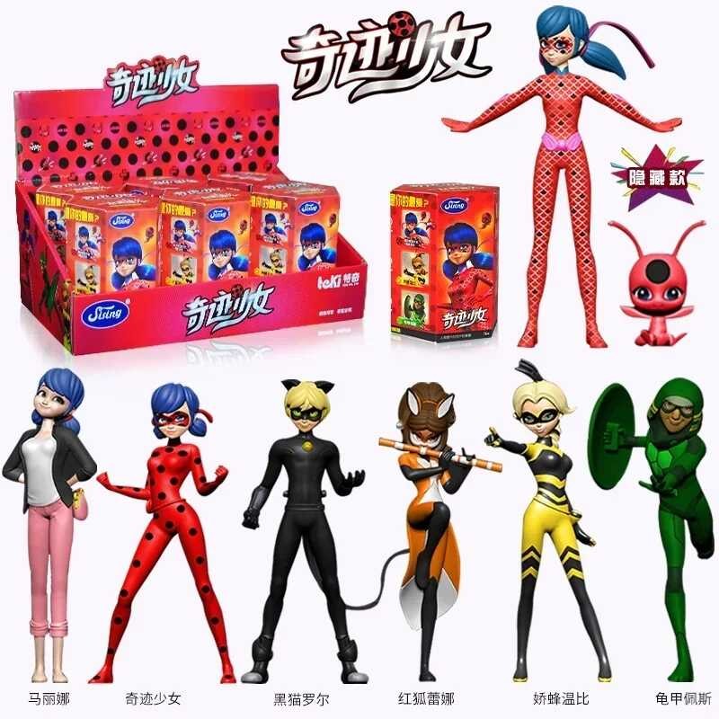 Miraculous ☆ Bd Ladybug Marinette Rena Rouge Cat Noir Figure Mystery ...