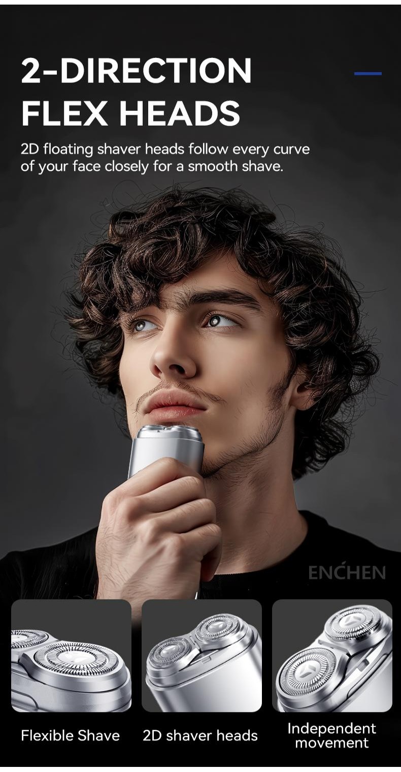 Enchen Electric Shaver Pop-up Hidden Cutter Head Portable Shaver ...