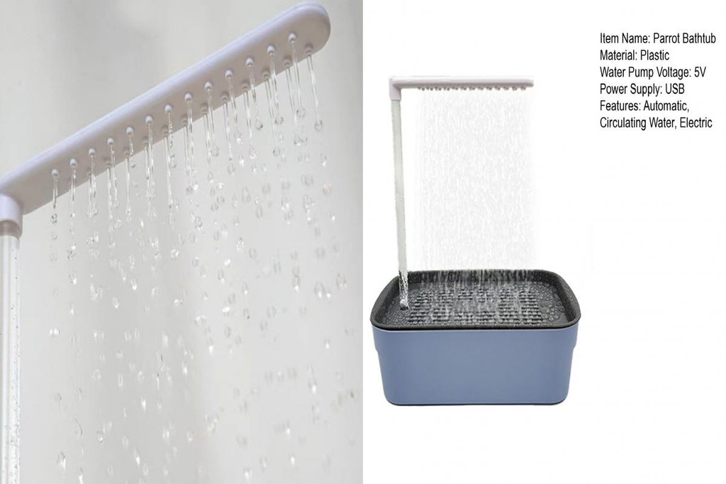 Photo inspiration: Macaw Bird Cage Waterfall Circulation System Reference: Vip Birds Bath With Water Circulation System Durable Parrot Bath