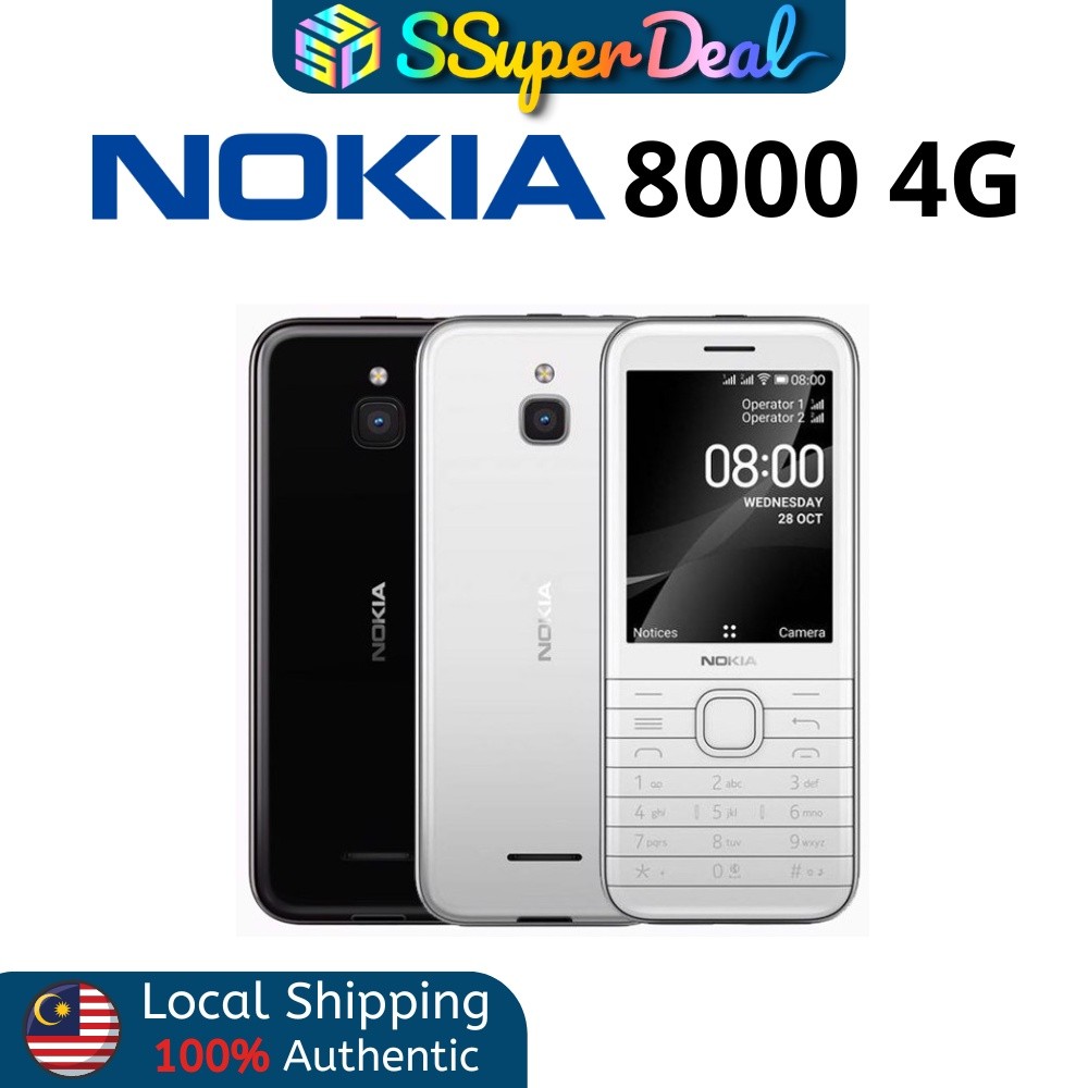 in stock Nokia 8000 4G 2.8 Inch Feature Phone with WhatsApp and Google ...