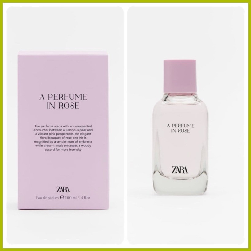 COD Authentic Zara 100ml EDP/EDT Nude Bouquet, Perfume in a Rose ...