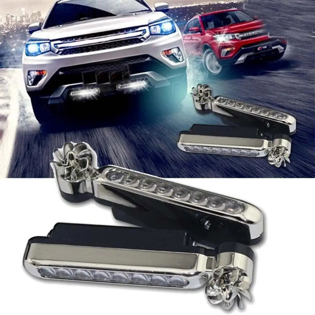 Wind Powered Car LED DayTime Running Lights Creative Auto Auxiliary ...