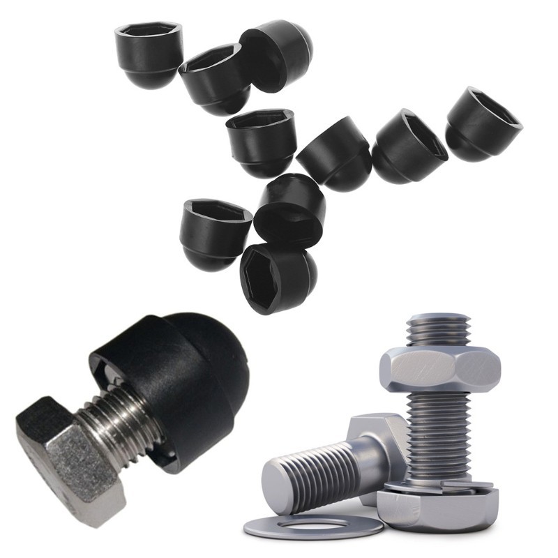 in stock PCF* 10Pcs M6 M8 M10 M12 Bolt Nut Dome Protection Cap Covers ...