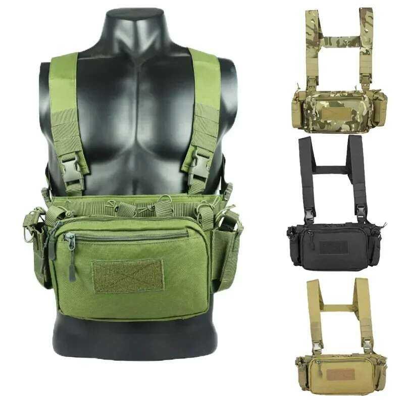 Vest Tactical Tactical Airsoft Vest Army Chest Rig Carrier Armor X ...