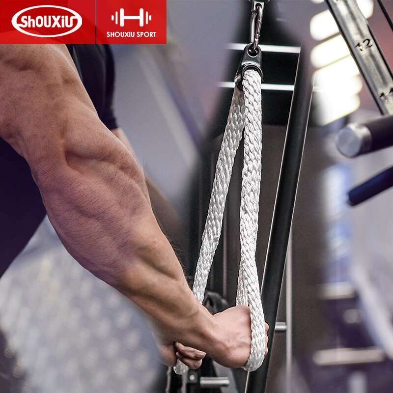 Skinny Fitness Training High Pull Down Double Headed Rope | Shopee ...