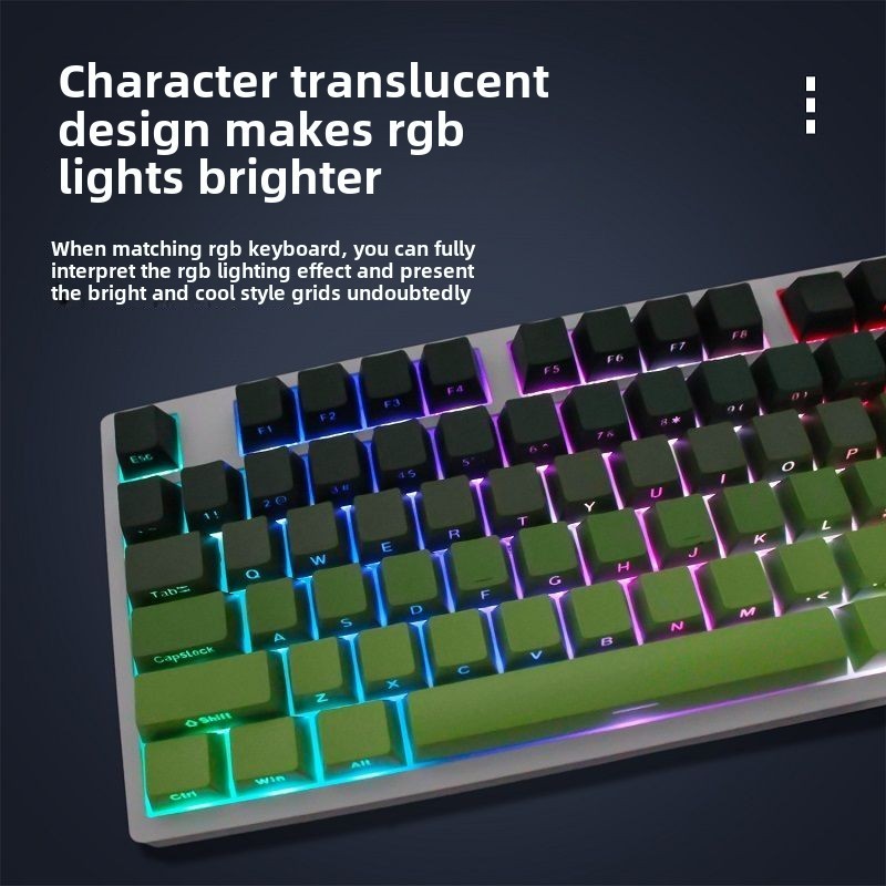 【PH STOCK】Matcha Side Print Contour Keycap OEM Cherry Profile Shine ...