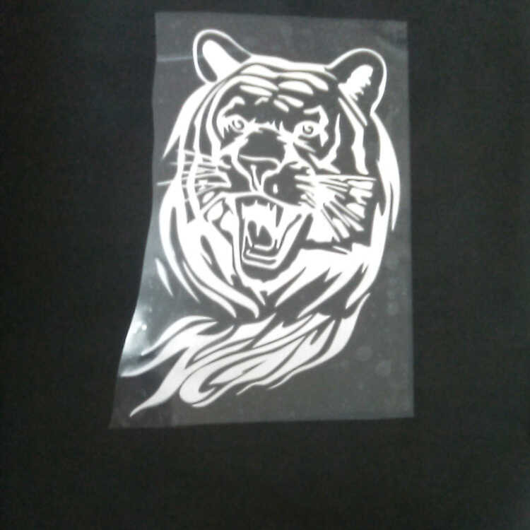 Car Sticker, Reflective Carving, Hollowed Out Body Sticker, Tiger ...