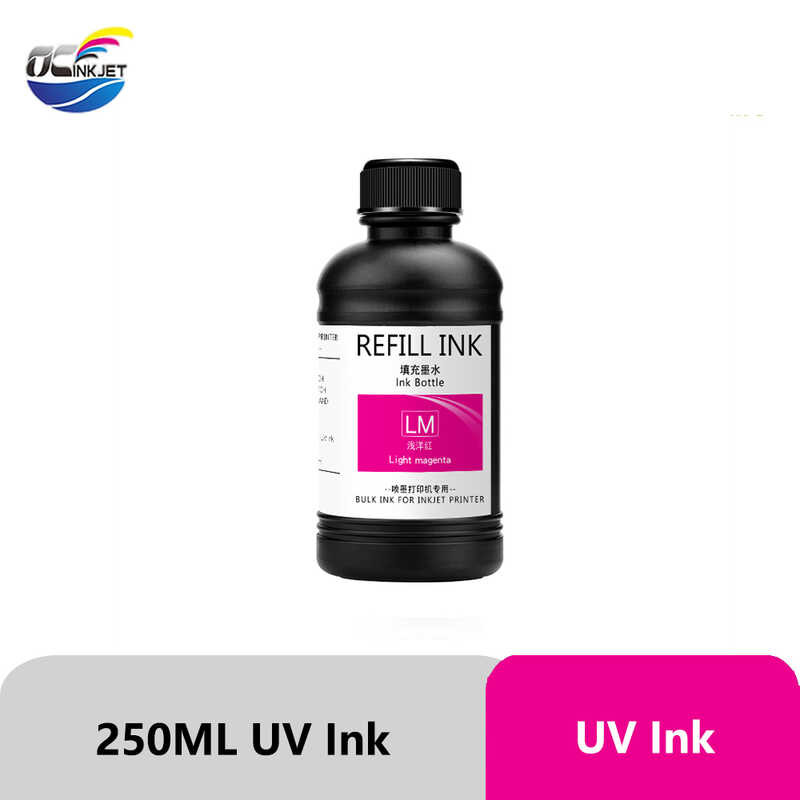 250Ml/Bote OCINKJET CMYK White LED Ink Para Sa Epson Dx5 Dx7 Printhead ...