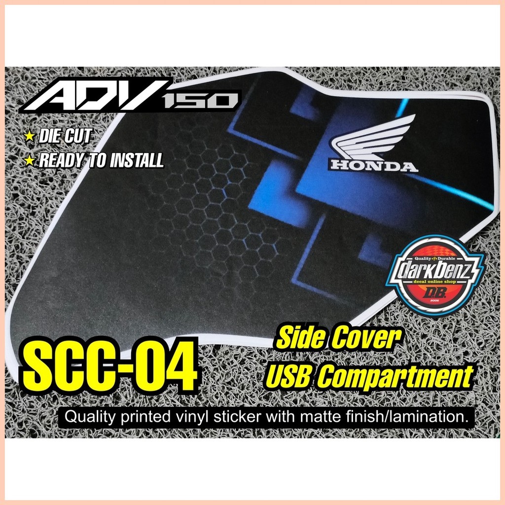 Honda ADV 150 Side Cover Compartment Sticker Decal - 20 Concept Designs ...