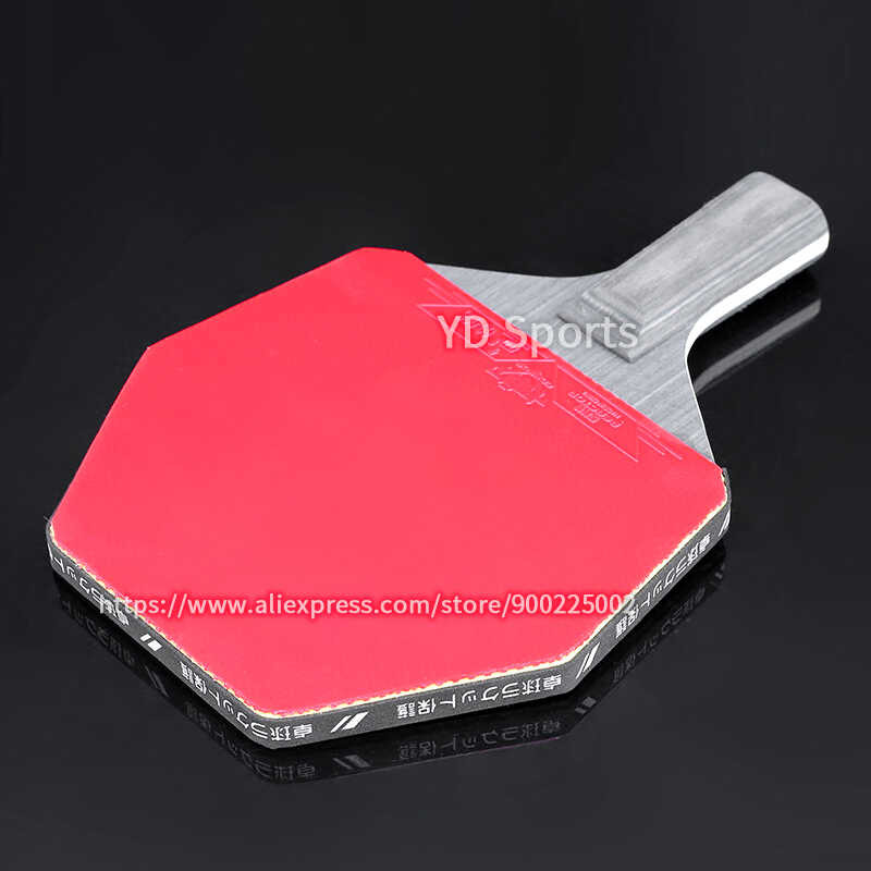 Profesional Horizontal ef4 Grip Hexagonal Table Tennis Rackets Pimples ...
