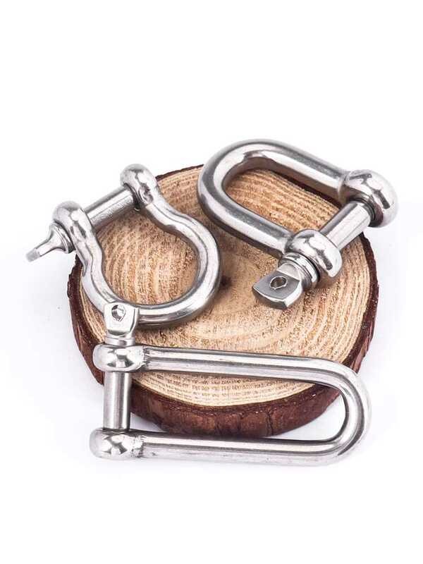 304 stainless D-type shackle lifting bow ring U-shaped buckle horseshoe ...