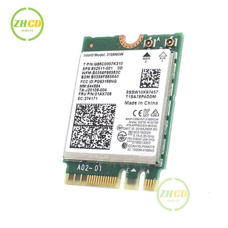 Yechiry Modulo Wireless 3168NGW AC NGFF M.2, Scheda di Rete