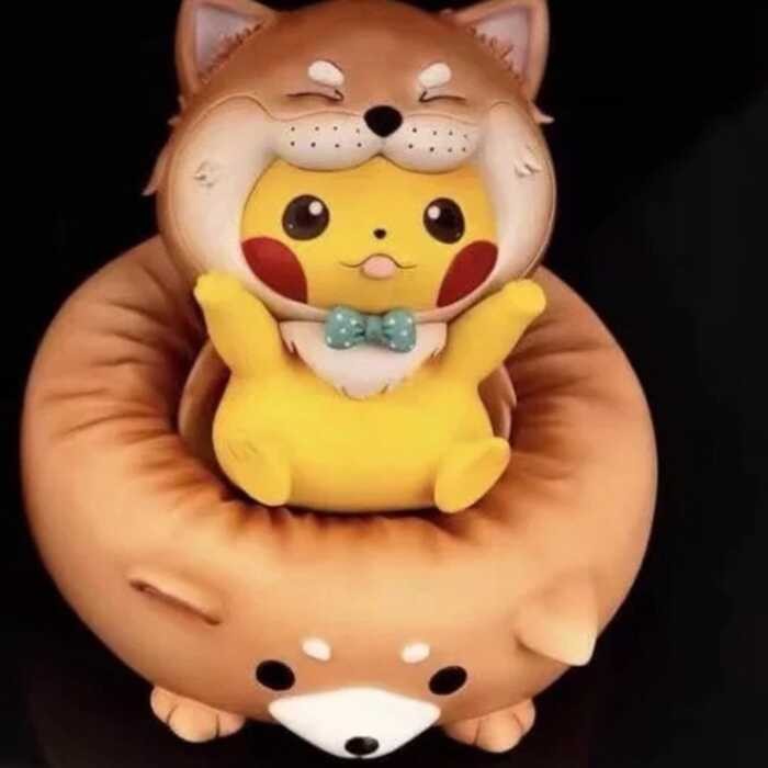Pet Pok É Mon Q-Version Shiba Inu Cross Pikachu Fresh Air Car ...