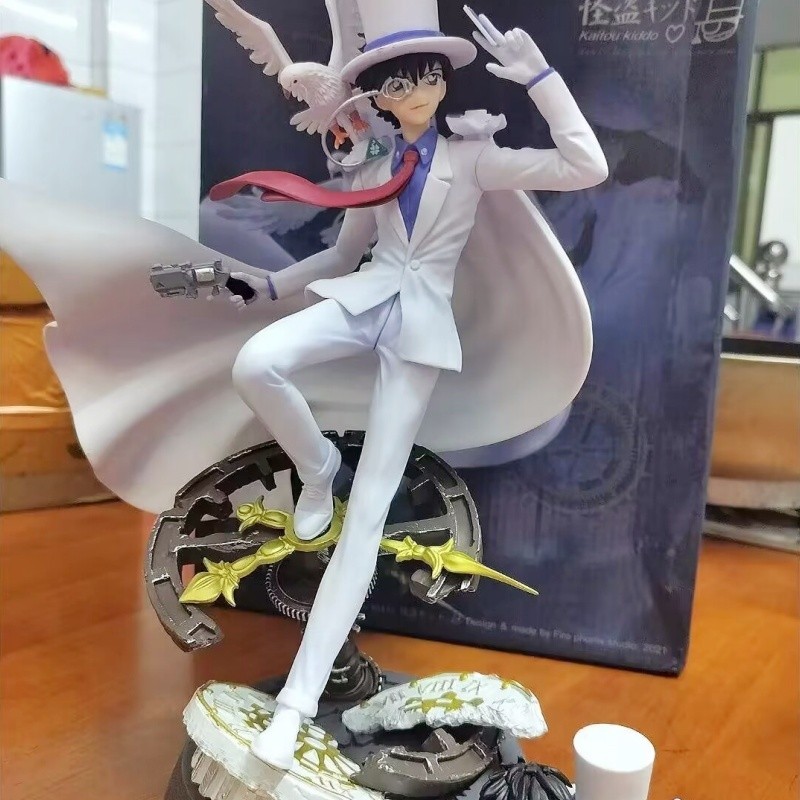 Lot 2 Figurines Detective Conan Et Mouri Kogorou - PVC 11 Et 15 Cm - Anime