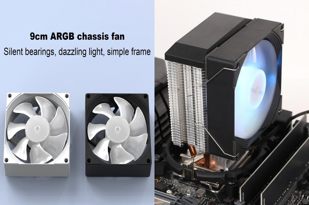 Compact Design Cpu Cooler Cpu Cooling Fan High Speed Hydraulic Bearing