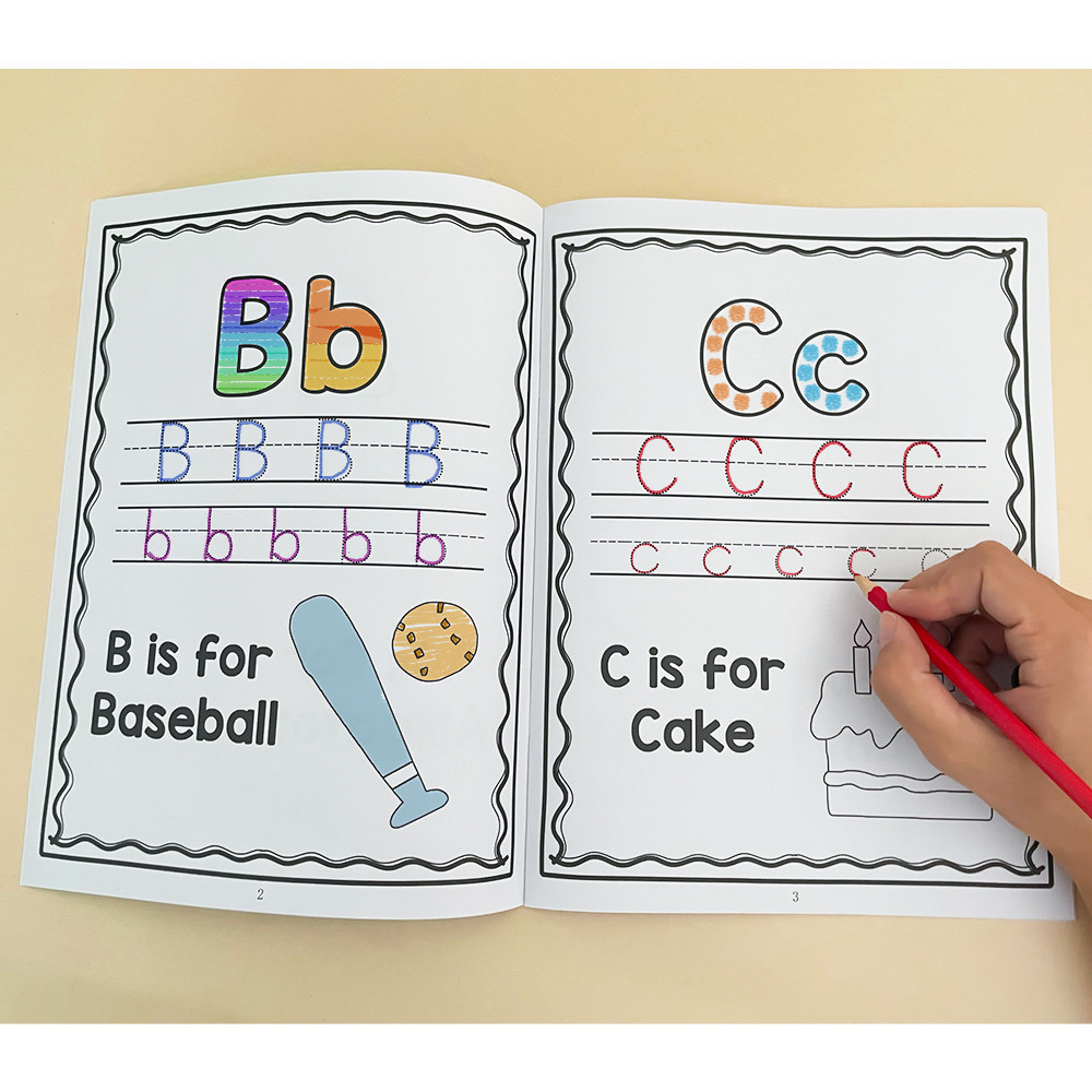 My Alphabet Tracing Workbook for Kids Children Kindergarten Educational ...