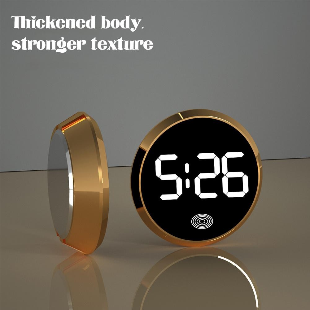 LED Car Clock Luminous Automobiles Internal Stick-On Mini Digital ...
