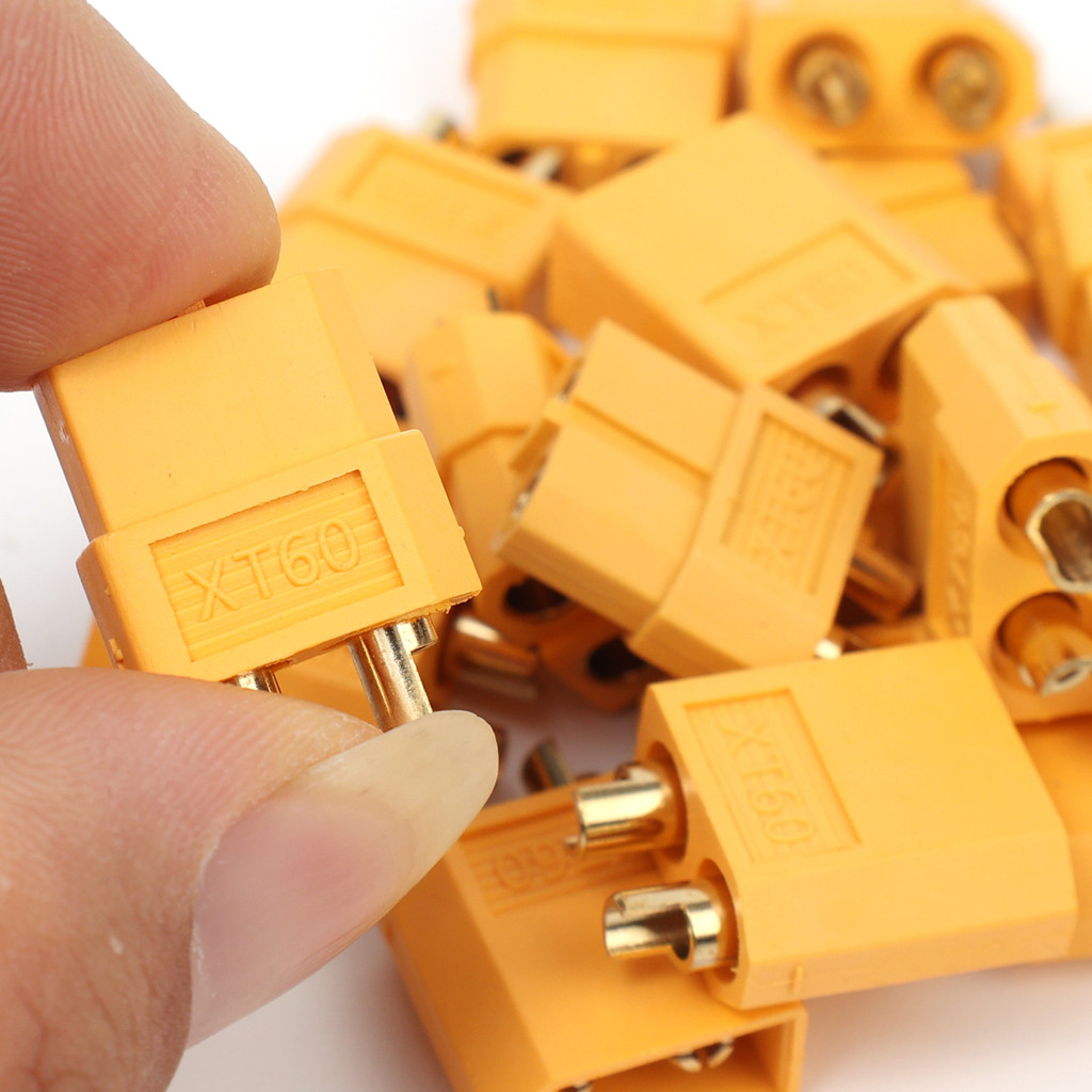 10 Pairs XT60 Connectors - Gold Plated Male/Female Bullet Plugs For RC Batteries, Drones & Cars - View #6