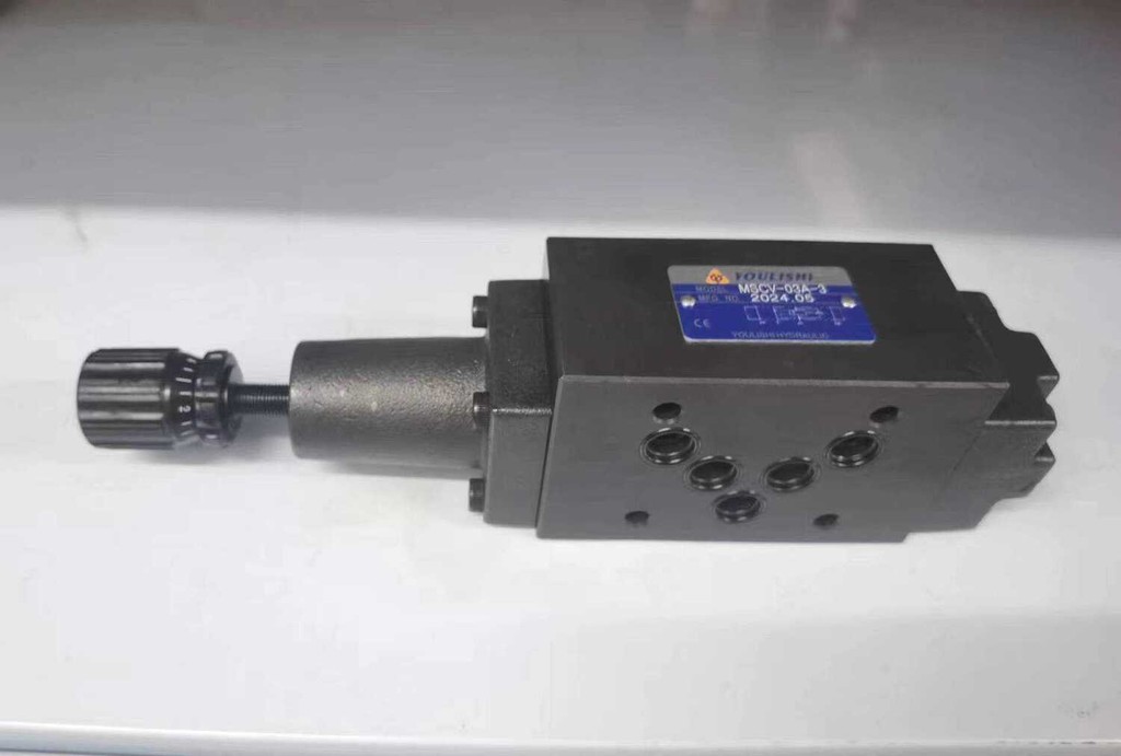 Hydraulic superposition balance valve sequence counterbalance valve ...