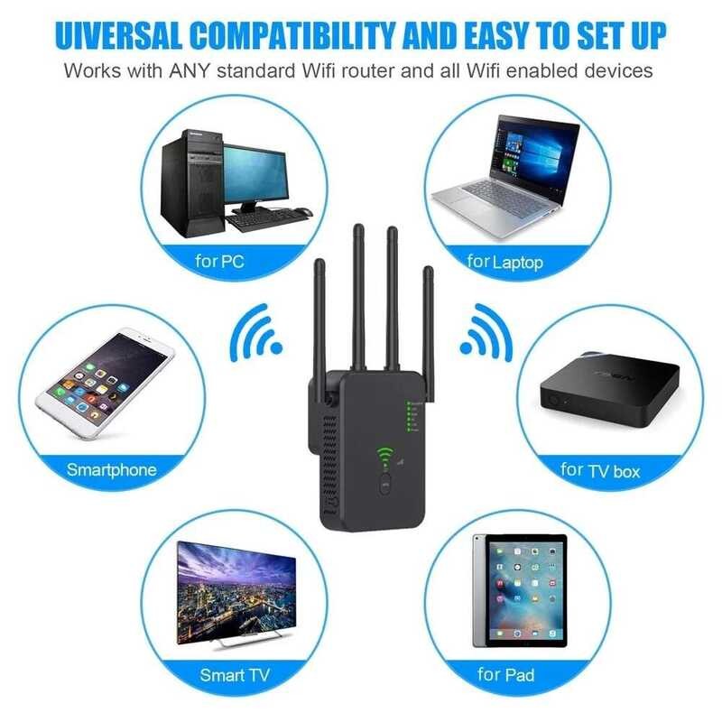 20 Wifi Extender 802.11Ac Gigabit Amplifier WPS Router | Shopee Philippines