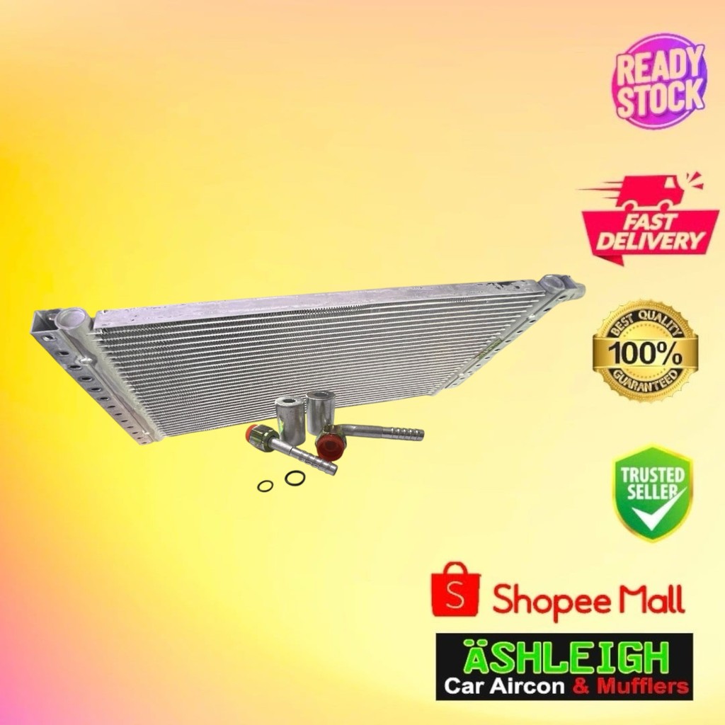 ASHLEIGH Long Condenser Laminated 12x23 5/16 fittings Car aircon parts ...