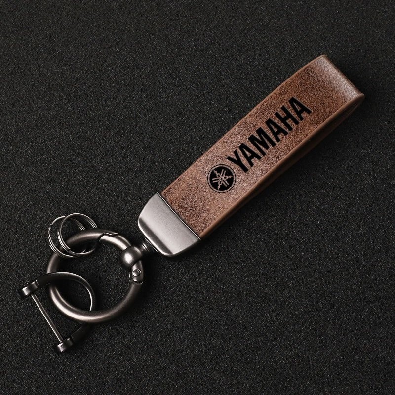 Luxury Genuine Leather Keychain Key Ring Customized Gift 3D Embossed ...