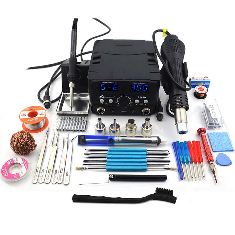 2 3A5 IN 1 800W LED Digital Hot Air Gun Rework Station Electric ...