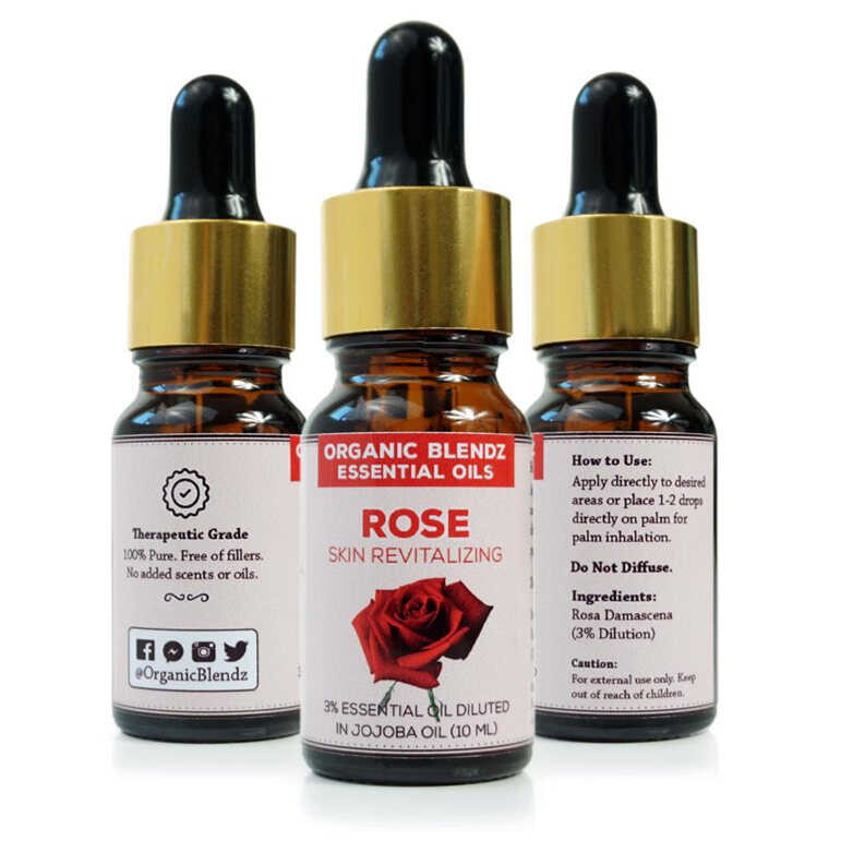 Essential Rose Absolute Oil 3% In Organic Jojoba - 10Ml | Shopee ...