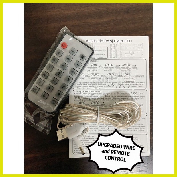 6629) LARGE Digital Remote Control with COUNTDOWN & TIMER with Alarm ...