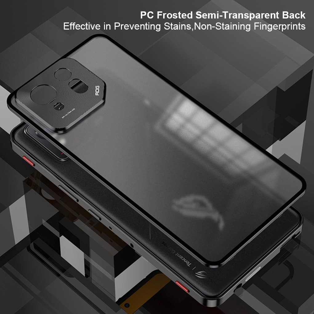 Case for ASUS ROG Phone 8 Pro and Phone 8 Metal Frame PC Frosted ...