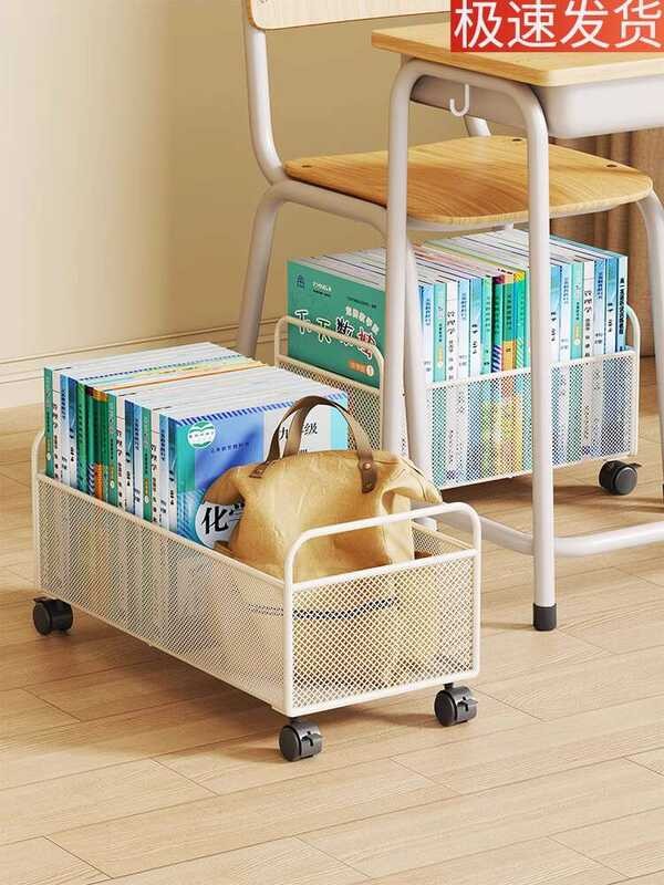 Storage box with wheels, desk, backpack, junior high school student ...