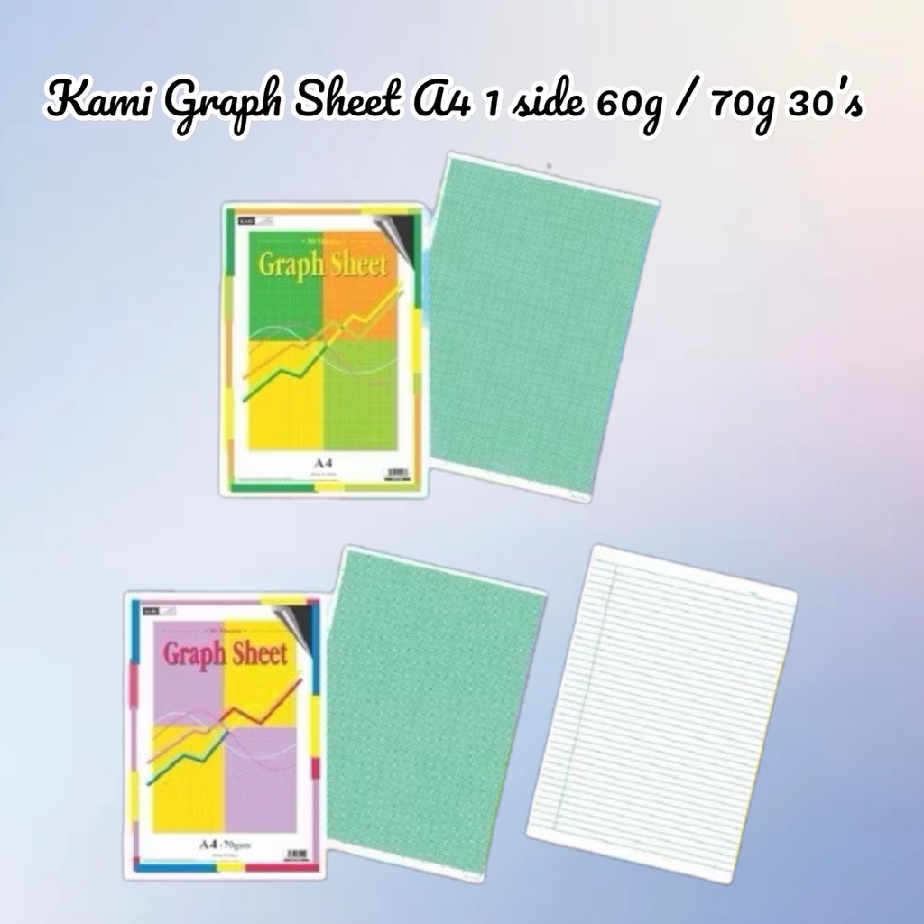 Kami Graph Sheet A4 1 side 60g / 70g 30’s | Shopee Philippines