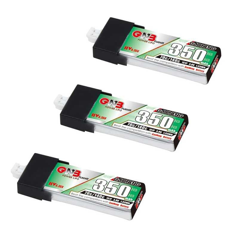 3 Batterie Al Litio 1S 3.8V 600mAh 80C Con Connettore JST-PH 2.0 Per Drone Cineahoop Tinyhawk FPV Racing E Aereo RC - 4