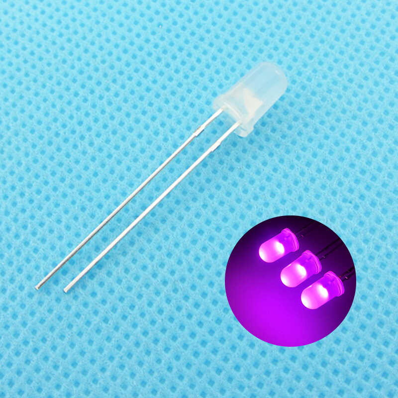 96C 10Pcs/Lot F5 5Mm Pink LED Round Light Emitting Diode Diffused Y ...
