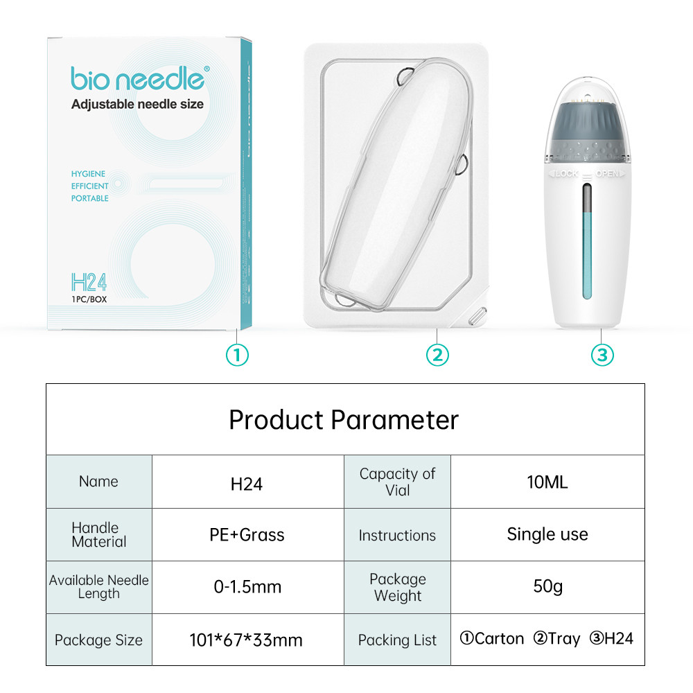 Bio needle H24 Professional & Home-Use Beauty Devices Lightweight ...