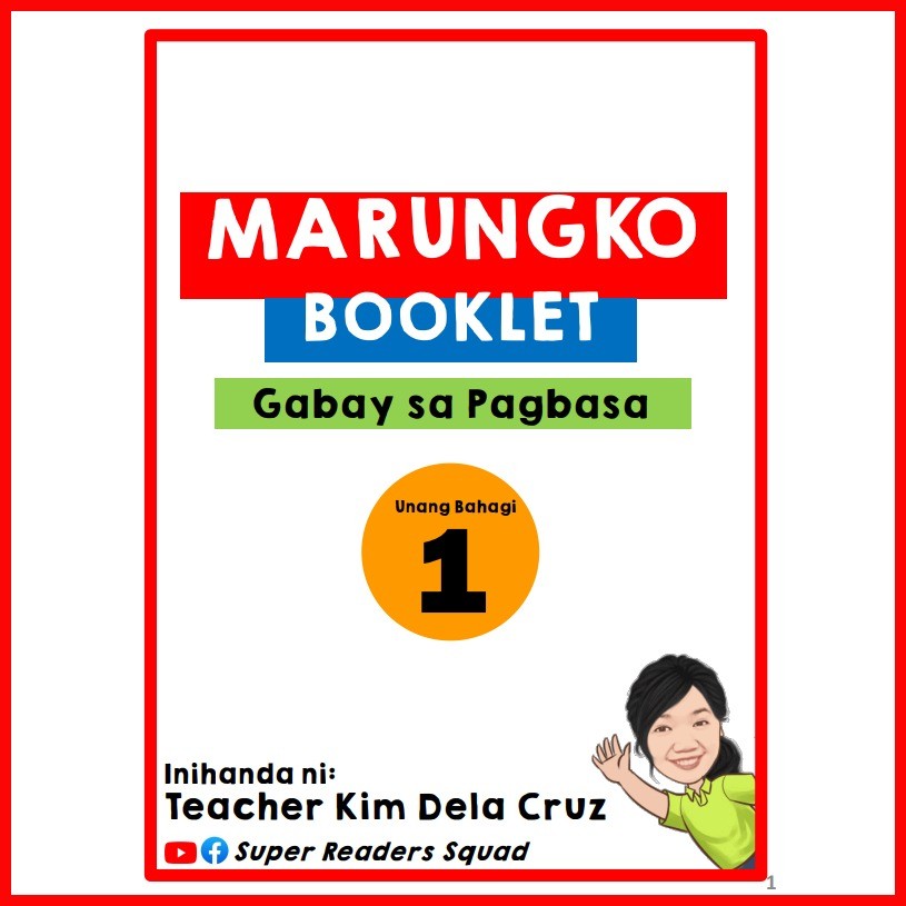 ∏ MARUNGKO BOOKLET - GABAY SA PAGBASA | Shopee Philippines