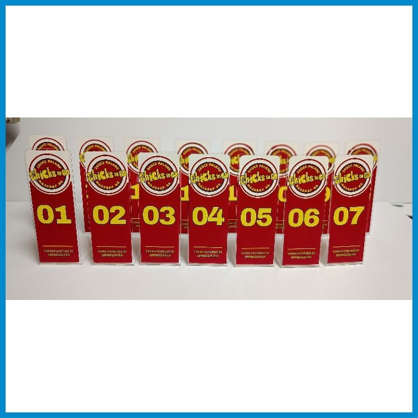 Acrylic Table Number Standee | Shopee Philippines