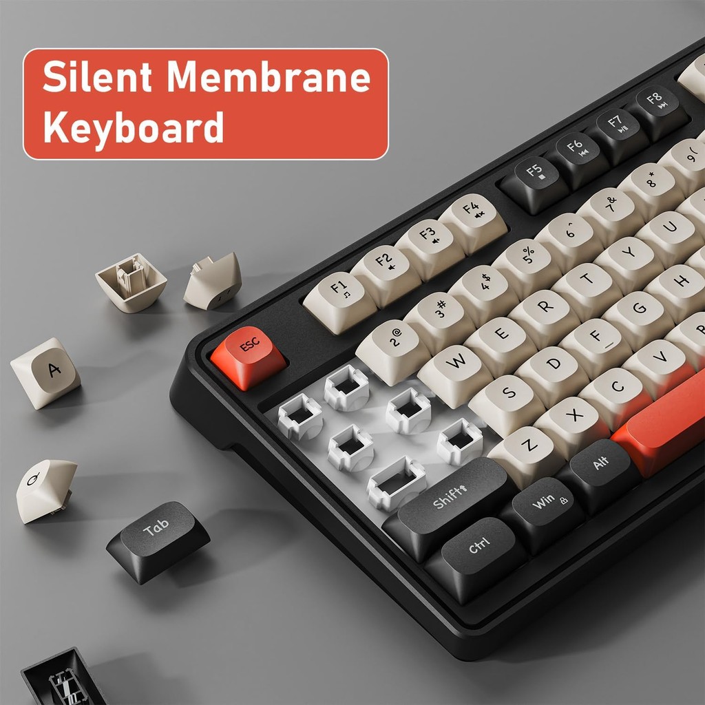 Zeus K-198 Series Gaming Keyboard Wired Creamy Keyboard With Rainbow ...