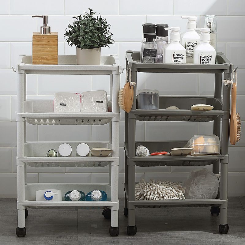 Kitchen Multi-story Storage Rack Bathroom With Wheeled Storage Rack ...