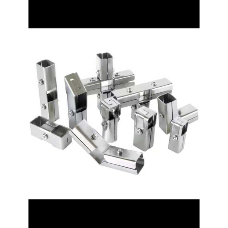 Greenhouse Stainless Square Tube Connector No-Weld Fixing Quick Steel ...
