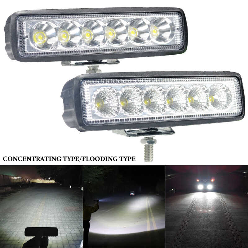 6Led 3 12v lens Spotlight for motorcycle Headlights LED strip light