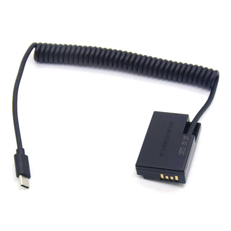 USB PD Type C To Lp-E17 Dummy Battery Dr-E18 DC Coupler A-E18 Power ...