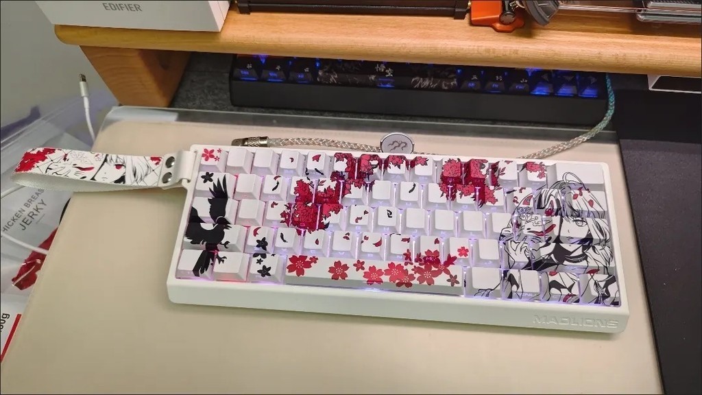Wooting MAD 68 Keyboard Strap Decoration DIY Cool CSGO Anime Girl Yuki ...