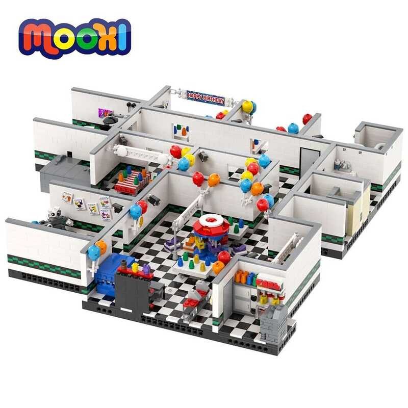 MOOXI Horror Game Series Bricks Toy Bear Movie City Scene Room Set ...