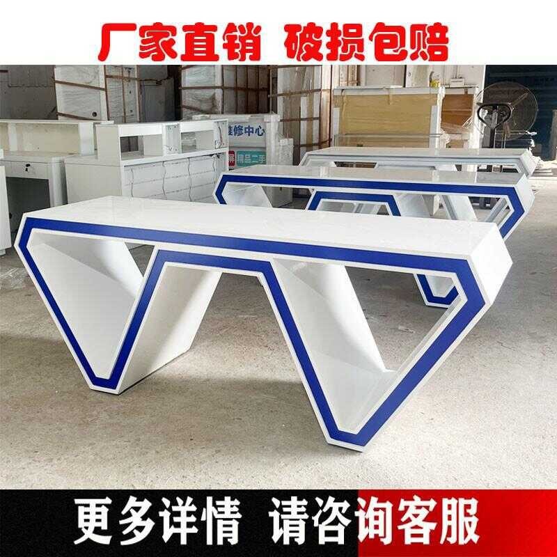 Baking paint shaped display counter, product display cabinet, island ...