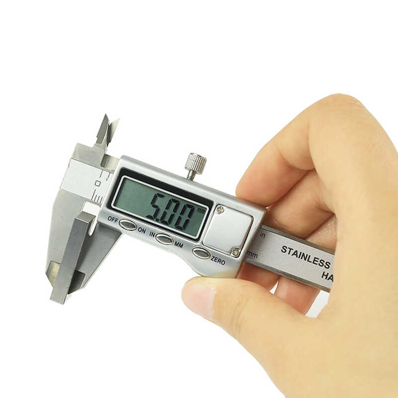 Pocket 4 0-100mm 150mm Stainless Steel Metal Casing Digital Vernier ...