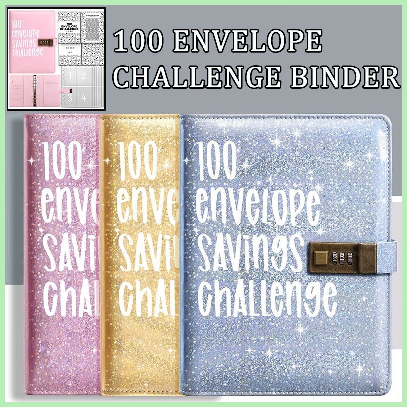 § 100 Envelope Challenge Binder Money Envelope Challenge with Lock Easy ...
